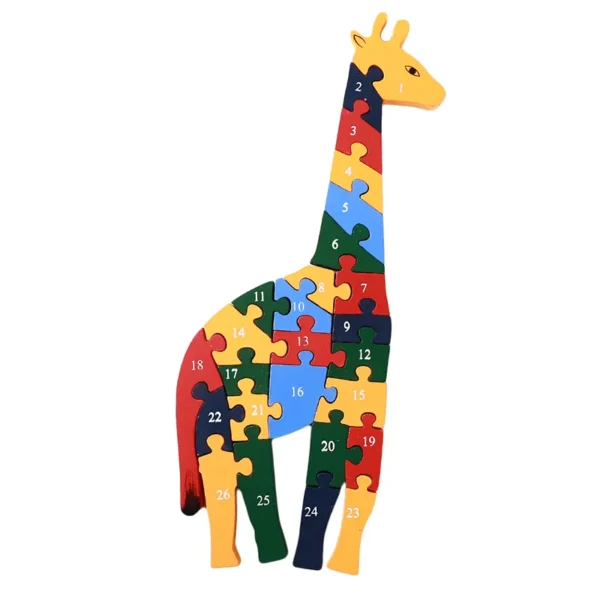 Giraffe puzzle board children's early education