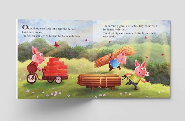 My First 5 Minutes Fairy Tales Three little pigs: Traditional Fairy Tales For Children - Image 2