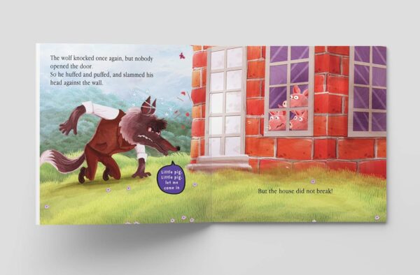 My First 5 Minutes Fairy Tales Three little pigs: Traditional Fairy Tales For Children - Image 3