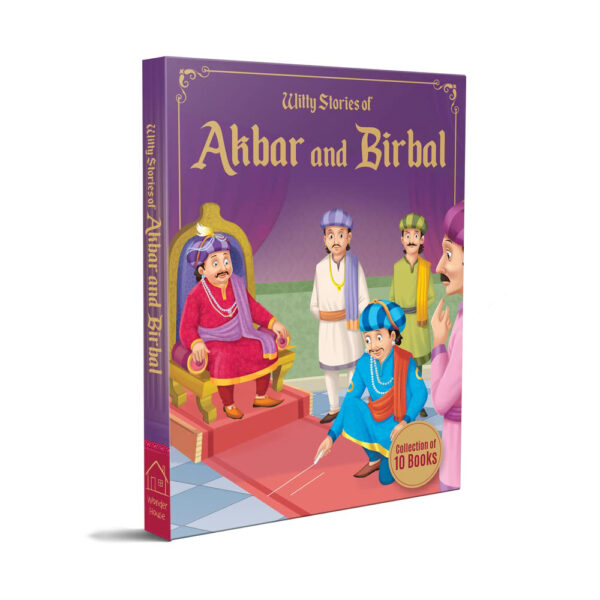 Witty Stories of Akbar and Birbal - Collection of 10 Books: Illustrated Humorous Stories For Kids