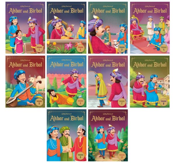Witty Stories of Akbar and Birbal - Collection of 10 Books: Illustrated Humorous Stories For Kids - Image 3