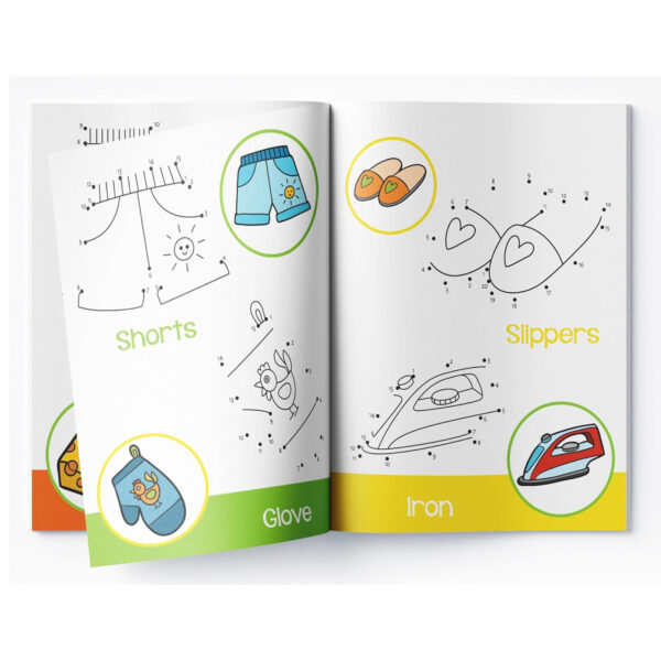 Preschool Activity Book: Dot-To-Dot - Tracing and Coloring Activity Book For Kids - Image 4