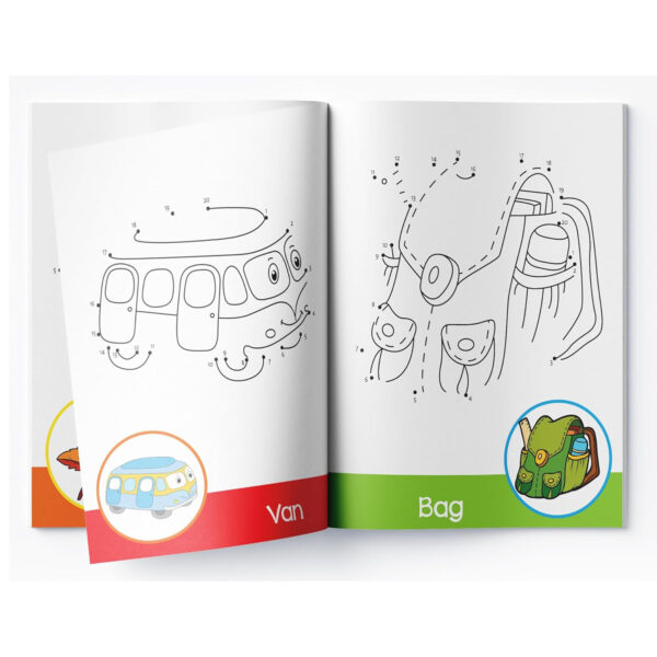 Preschool Activity Book: Dot-To-Dot - Tracing and Coloring Activity Book For Kids - Image 3