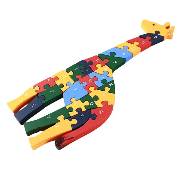 Giraffe puzzle board children's early education - Image 2