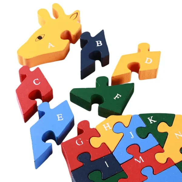 Giraffe puzzle board children's early education - Image 4