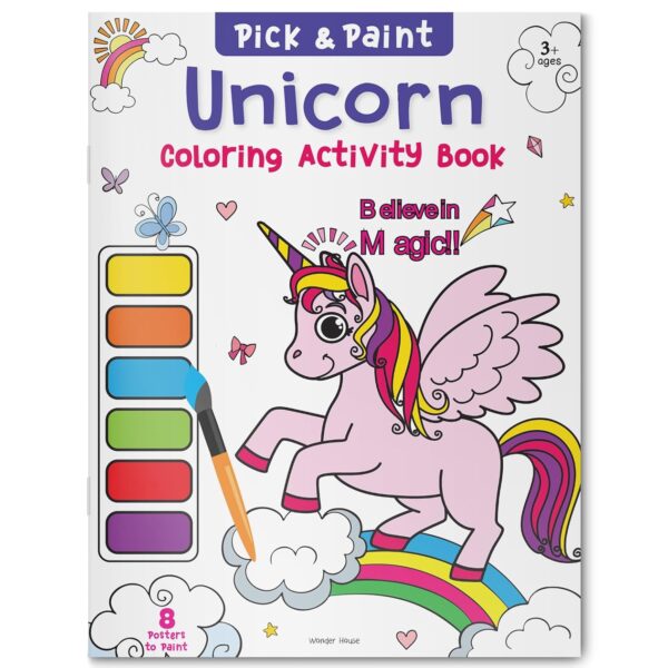 Pick and Paint Coloring Activity Book For Kids: Unicorn