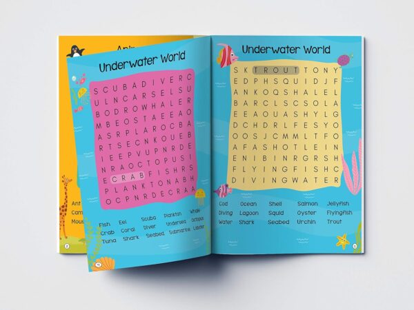 101 Word Search Activity Book: Large Grid Word Search Puzzles for Kids With Attractive Illustrations - Image 3