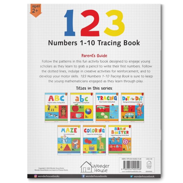 Preschool Activity Book: 123 - Numbers 1-10 Tracing Book For Kids - Image 2