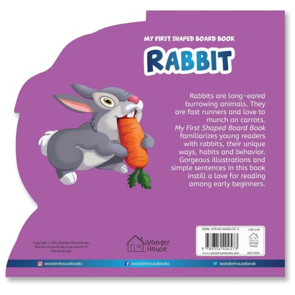 My First Shaped Board Book: Illustrated Rabbit - Image 2