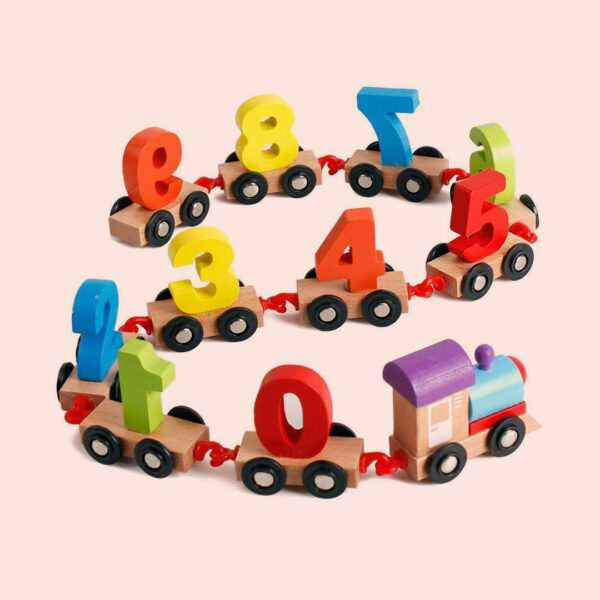 Wooden Digital Train Toy Set