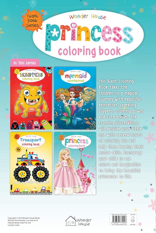 Princess Colouring Book (Giant Book Series): Jumbo Sized Colouring Books - Image 5