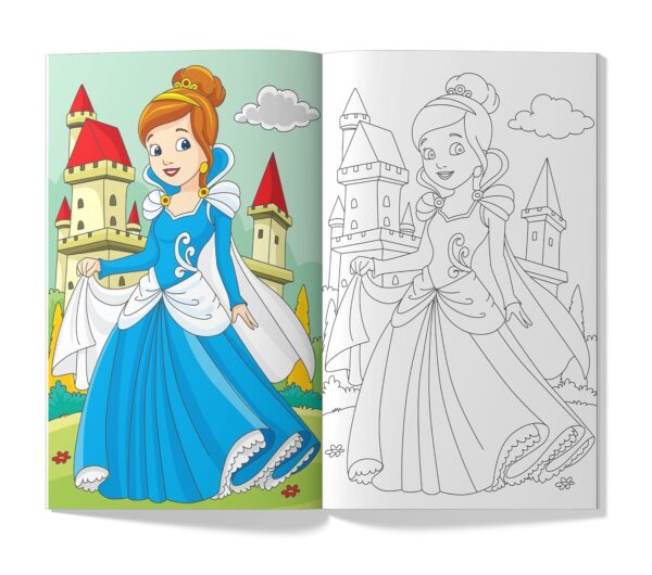 Princess Colouring Book (Giant Book Series): Jumbo Sized Colouring Books - Image 4
